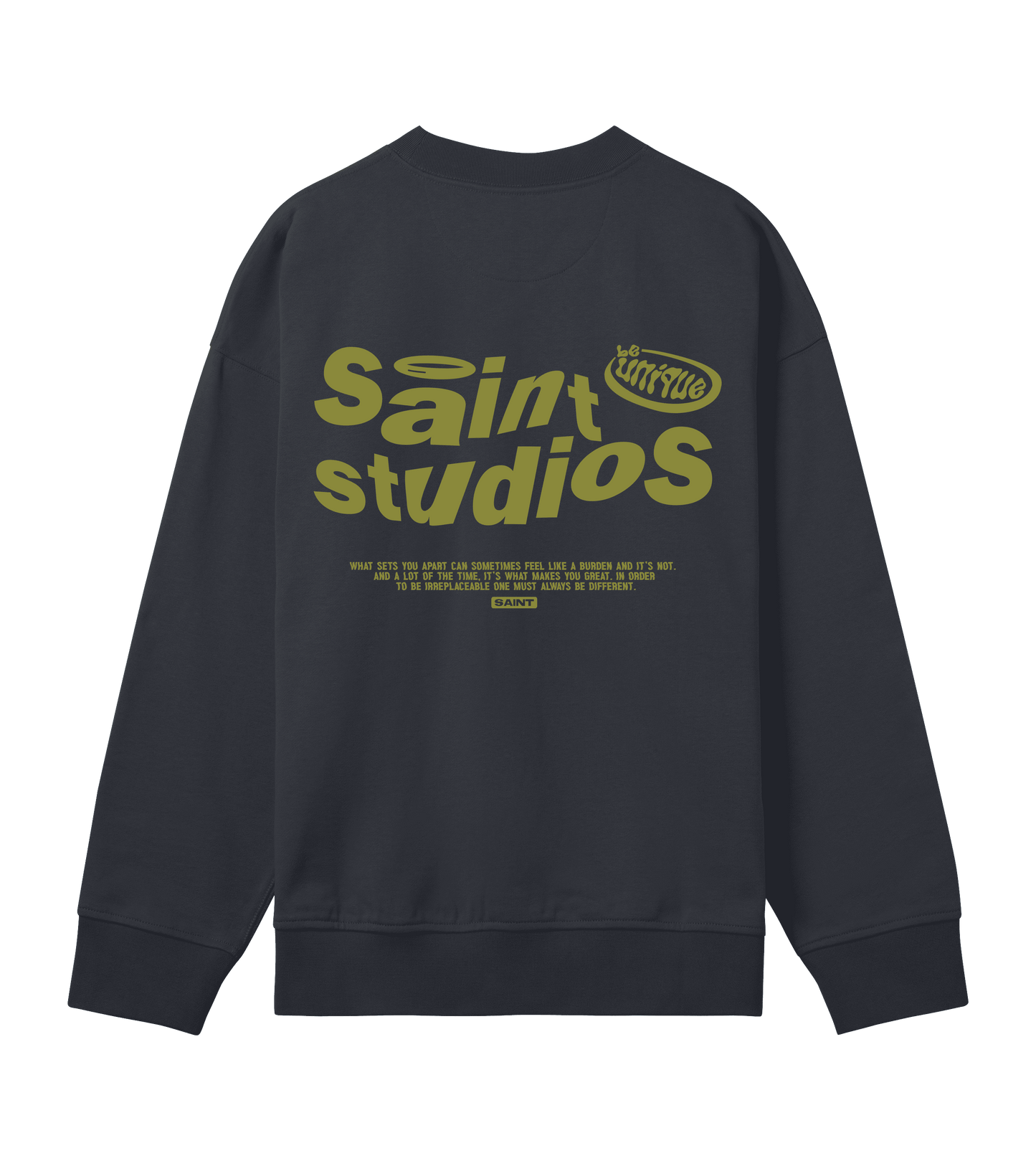 Saint Studios Boxy Sweat - Black