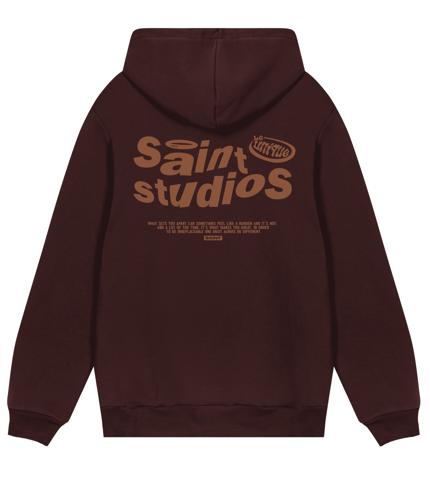 Saint Studios Hoodie - Orange/Brown